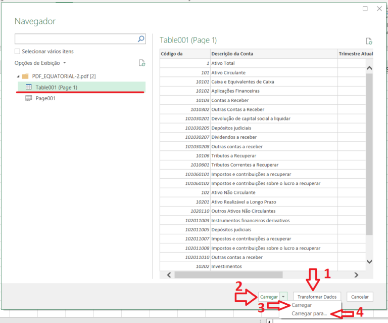 Como Abrir e Importar Dados de PDF no Excel com Power Query (Grátis)