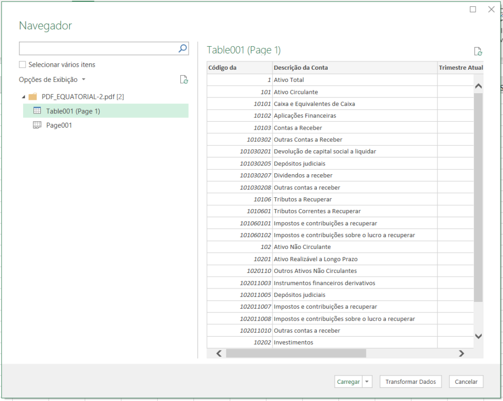 Como Abrir e Importar Dados de PDF no Excel com Power Query (Grátis)